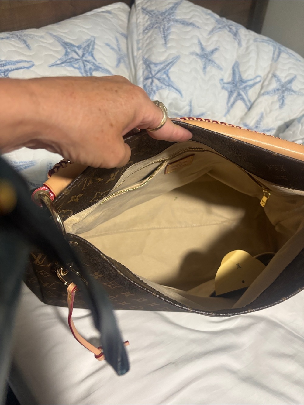 Monogram Shoulder Bag - Picture 3 of 4